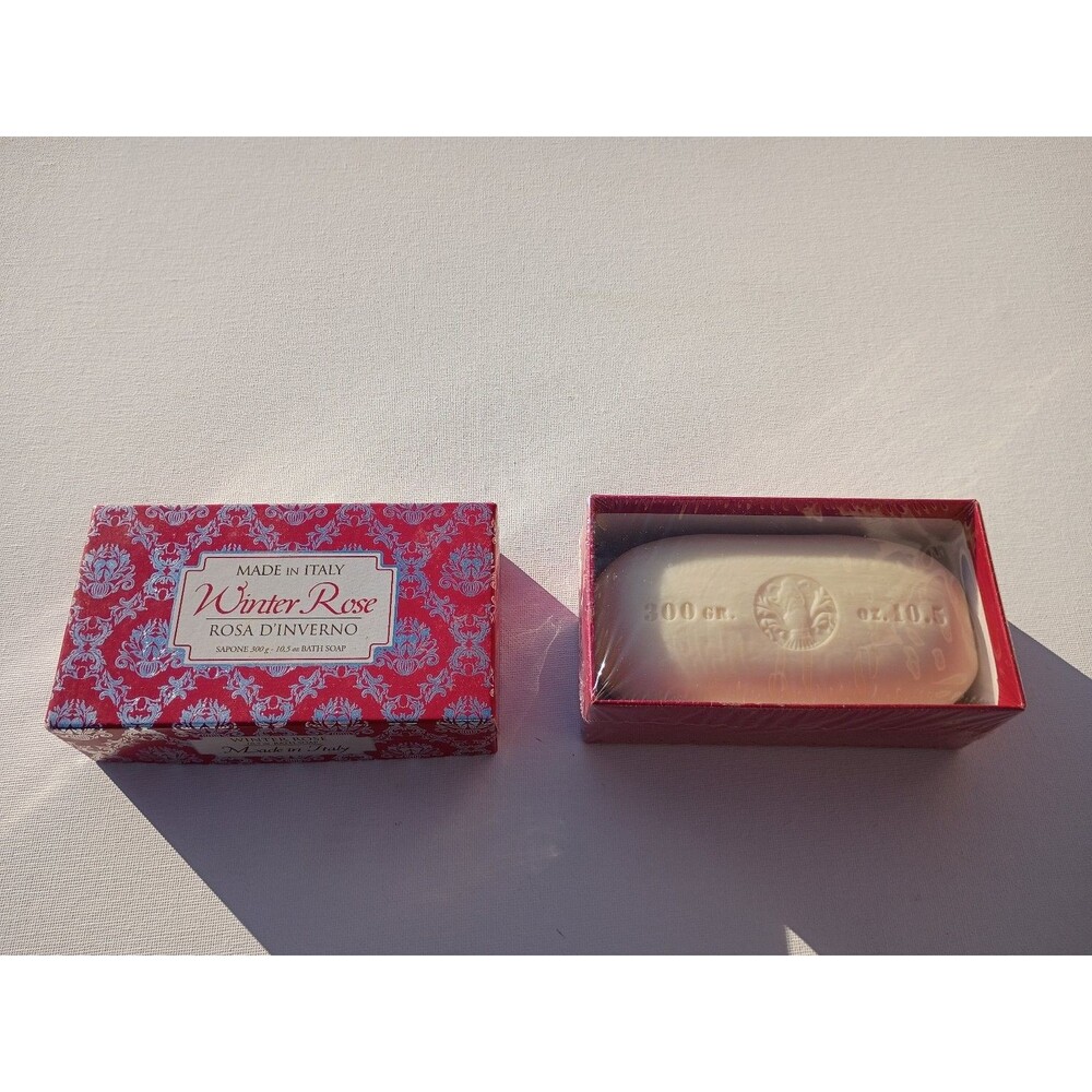 Winter Rose Rosa D'Inverno Tuscan Extra Fine Bath Soap 300g / 10.5 oz Made in